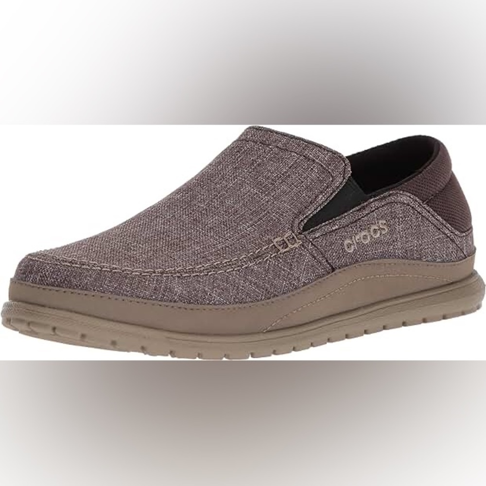 CROCS brown loafer Santa Cruz playa slip-on espresso walnut men’s 9 nwt